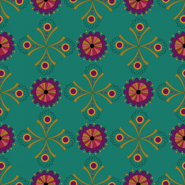 Download Amazing seamless pattern a green background.  