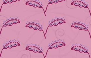 Fantasy Hand-Drawn Floral Seamless