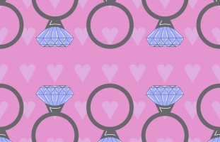 A Seamless Pattern With Rings On A