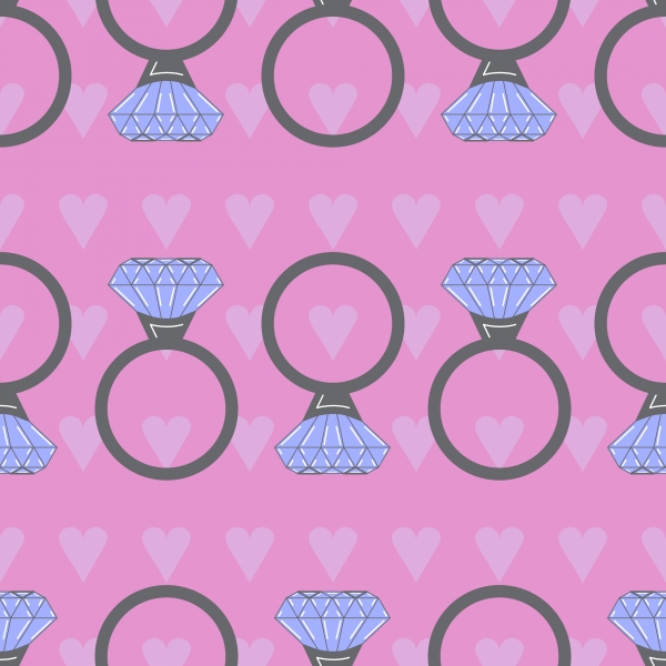 Download A Seamless Pattern With Rings On A Pink Background 