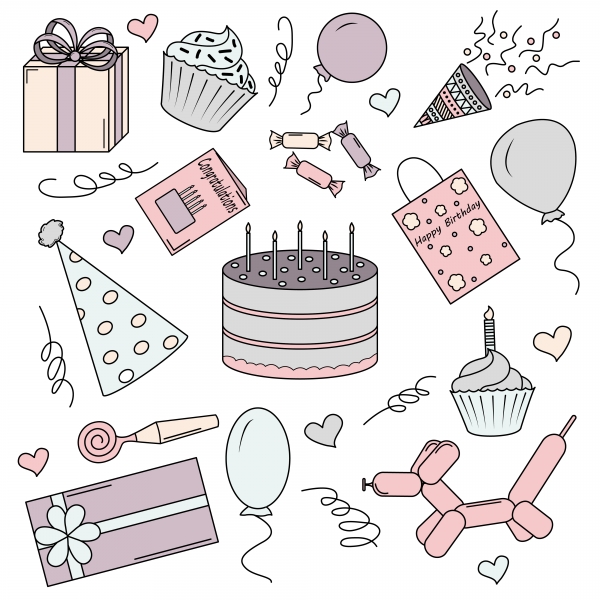 Download Color Elements for Birthday 