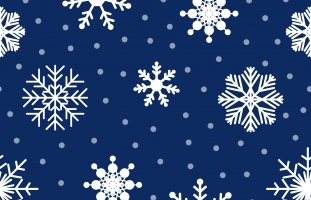 Seamless Pattern with Snowflakes