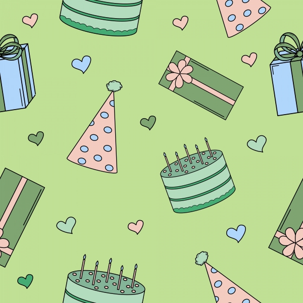 Download Birthday Party Seamless Patterns 