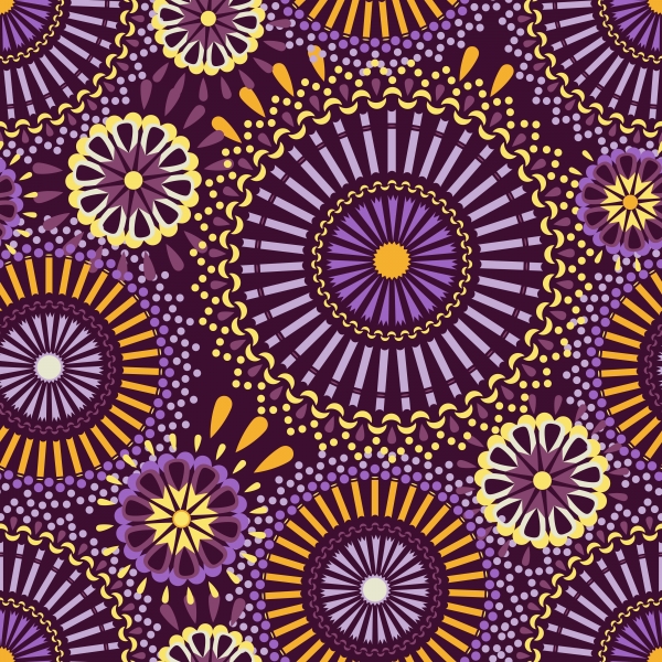 Download African Style Mandalas Seamless Patterns 