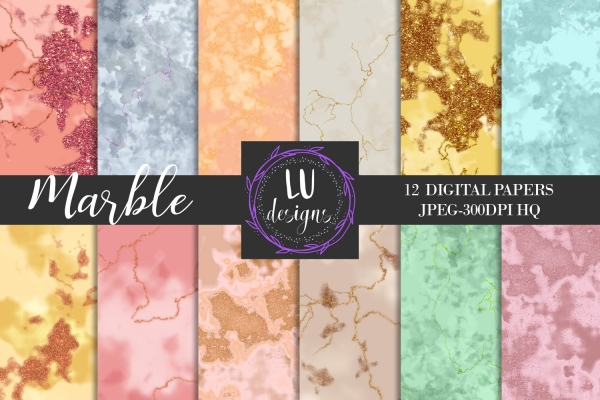 Download Marble Digital Paper Pack 