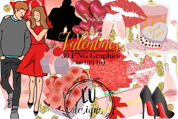 Download Valentine's Clipart Set 