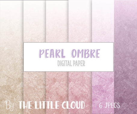 Pink Ombre Pearl Digital Paper 