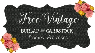 Shabby Burlap & Cardstock