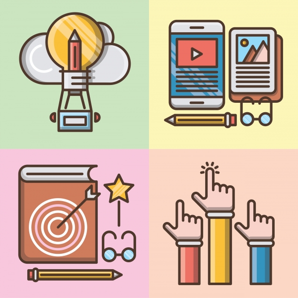 Download Knowledge and Education Icons Set 