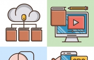 Online Education Icon Set