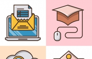 Online Education Icon Set