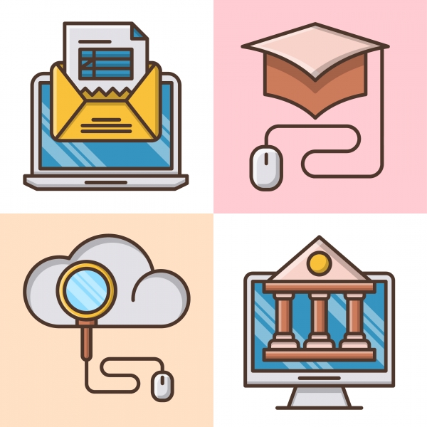 Download Online Education Icon Set 