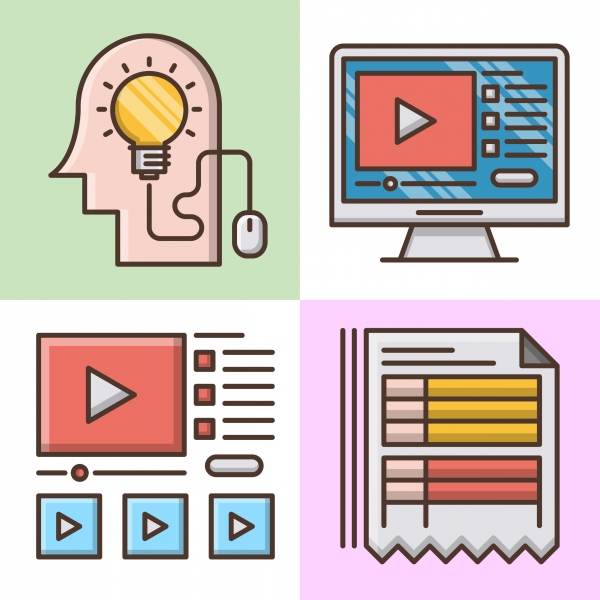 Download Online Education Icon Set 