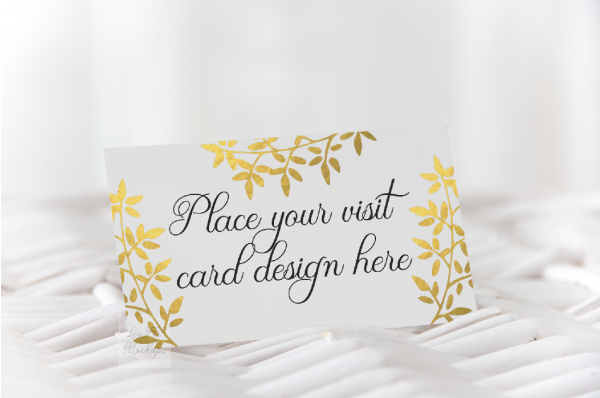 Download Business Visit Card Stationery Mockup 2x3.5" 