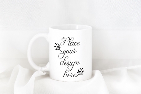 Coffee mug mockup white 11oz cup