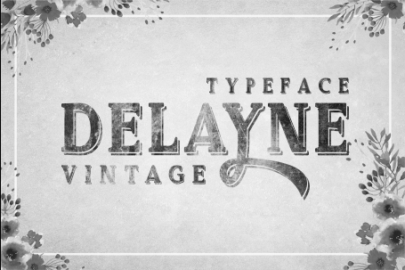 Delayne - Vintage Typeface