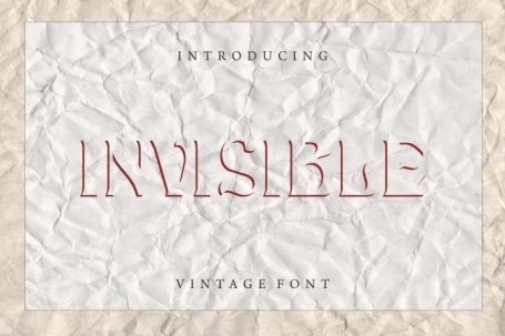 Invisible - Modern Font