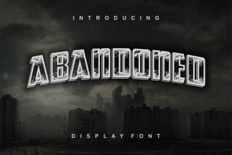 Abandoned typeface display font