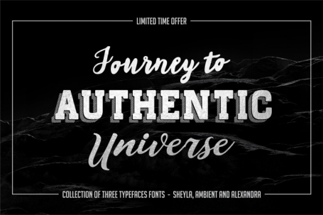 New collection of three typefaces