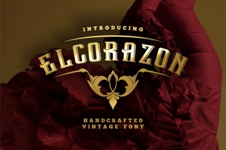 Elcorazon - display font