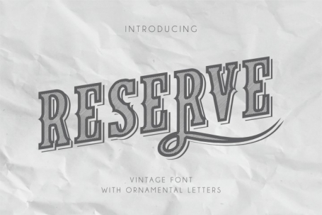 Reserve - Vintage Font With