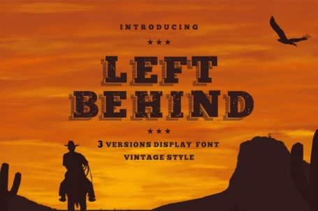 Left Behind - Slab Serif Vintage