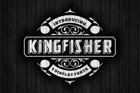 KingFisher Display font in 4