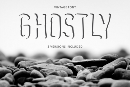 Ghostly Shadow display font - 3
