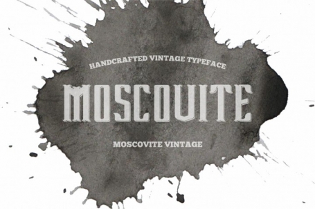 Moscovite vintage style font