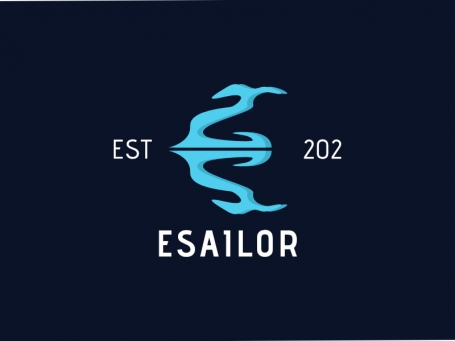 Letter E Anchor - ESAILOR Logo