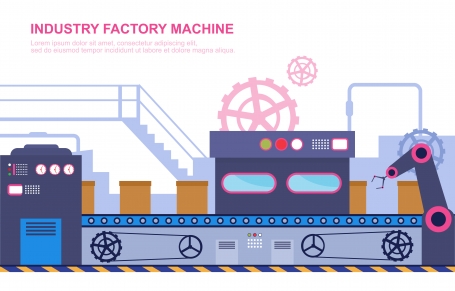 Industry Factory Concept Conveyor