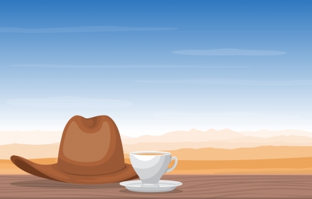 A Cup of Tea and Cowboy Hat in