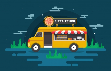 Pizza Fast Food Truck Van Car