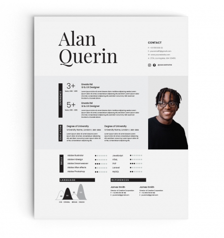 Minimal CV Resume and Cover
