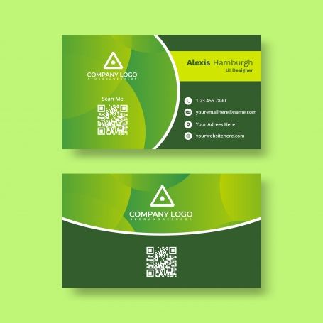 Modern colorful business card