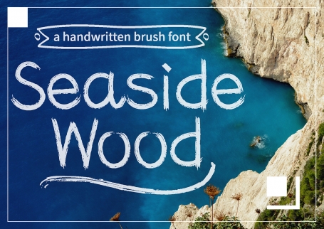Seaside Wood Handwritten Brush Font