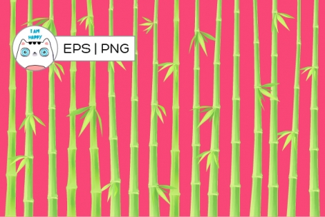 Bamboo Stalks EPS PNG