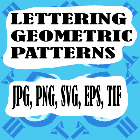 Lettering Geometric Pattern 