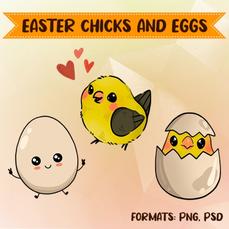 EASTER CHICKS AND EGGS