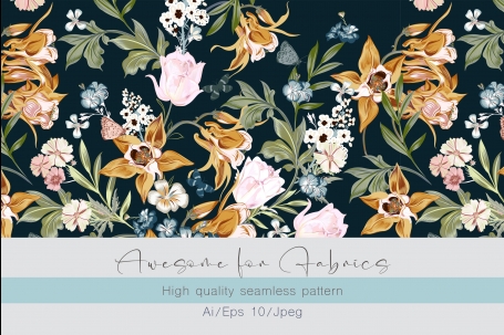 Floral Vintage Seamless Pattern